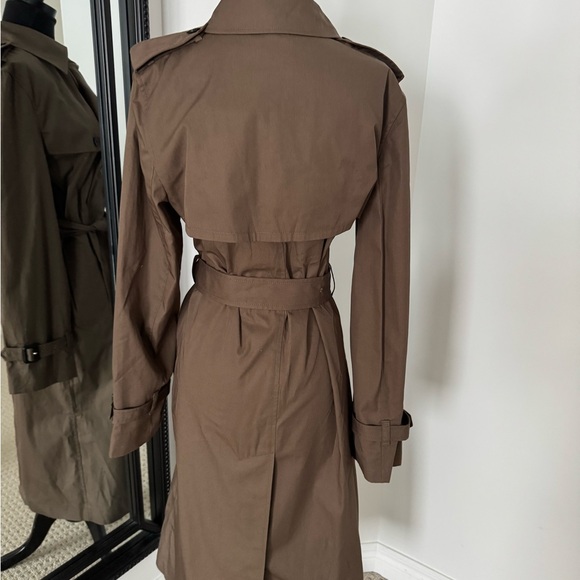 Aritzia Finch Trench Coat Cola Taupe nwt size small - Picture 4 of 6